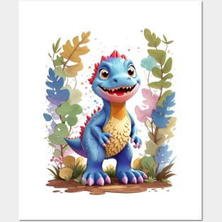 Cute Velociraptor Dinosaur Raptor Posters and Art